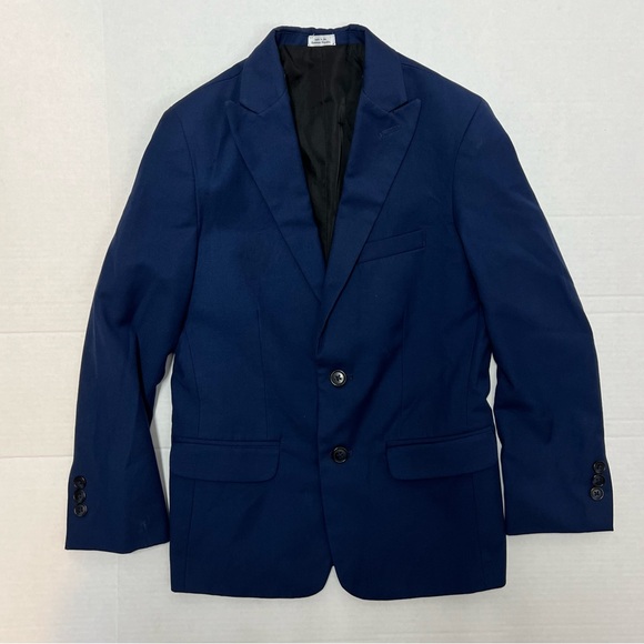 Calvin Klein Boys Size 10 Regular Blue 2-Button Blazer Suit Jacket - Picture 1 of 5